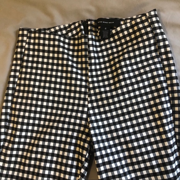 Gingham high waisted pants - Picture 2 of 5